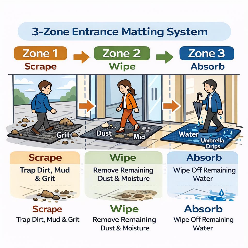 3 zone of floor mat pictures